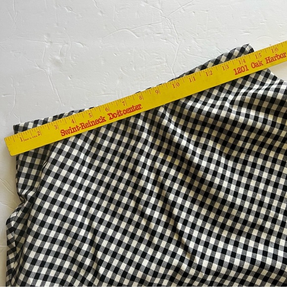 Karen Kane Black and White Checked Mini Skirt Size Medium A-line - Picture 7 of 16